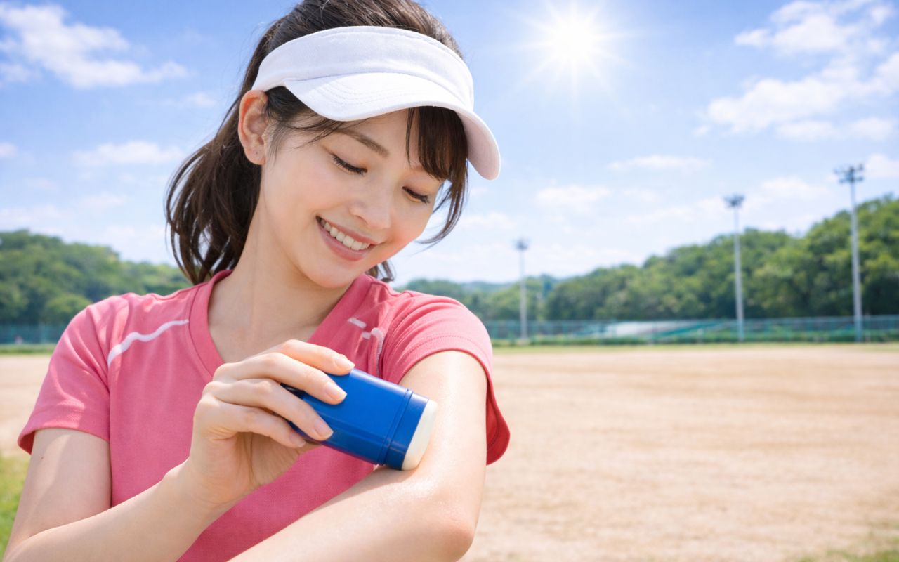 屋外スポーツ向け高SPF日焼け止め